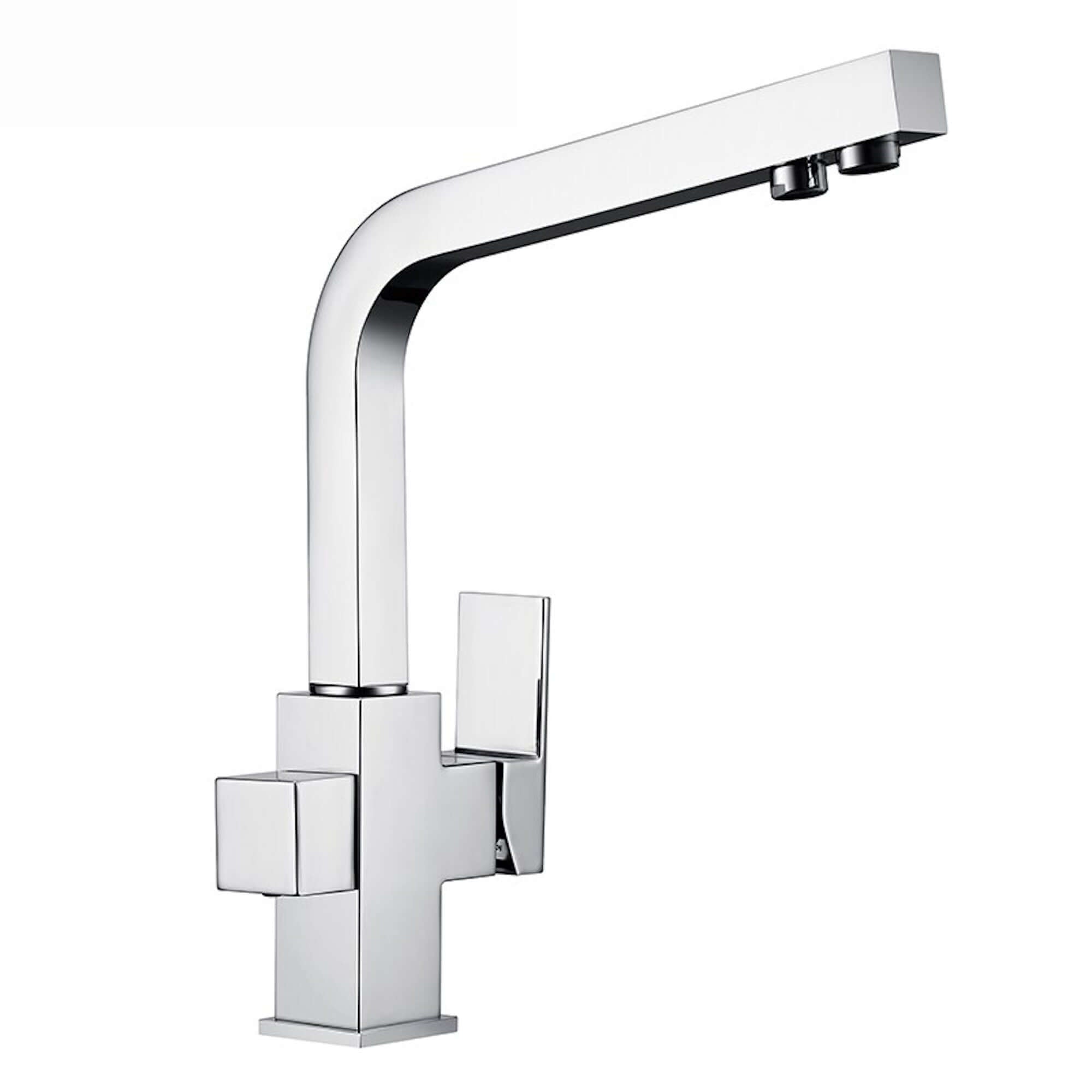 Buy Turin modern square 3 way kitchen sink filter mixer tap - chrome Online UK | HOUSE OF ENKI